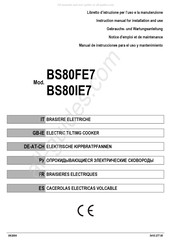 Tecnoinox BS80IE7 Notice D'emploi Et De Maintenance