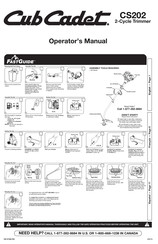 Cub Cadet CS202 Mode D'emploi