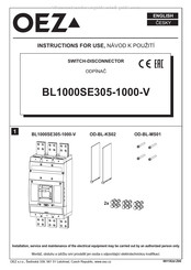 OEZ BL1000SE305-1000-V Mode D'emploi