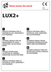 V2 LUX2 plus Manuel D'instructions