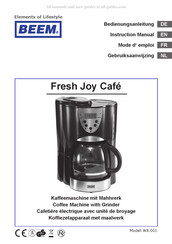 Beem Fresh Joy Cafe Mode D'emploi