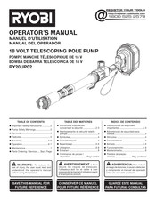 Ryobi RY20UP02 Manuel D'utilisation