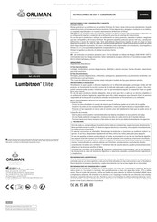 Orliman LUMBITRON ELITE LTG-275 Instructions D'utilisation