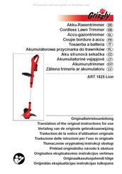 Grizzly ART 1825 Lion Traduction De La Notice D'utilisation Originale