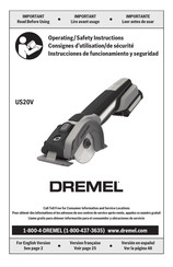 Dremel Ultra-Saw US40-04 Consignes D'utilisation/De Sécurité