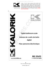 Kalorik EBS 39693 Mode D'emploi