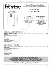 Danby Premiere DPA100A1GP Guide D'utilisation