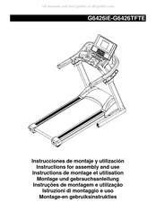 BH FITNESS G6426iE Instructions De Montage Et Utilisation