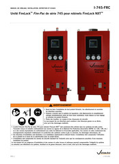 Victaulic FireLock Fire-Pac 745 Serie Manuel D'installation, D'entretien Et D'essais