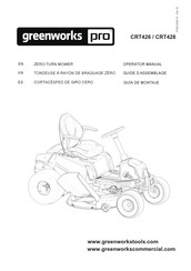 GreenWorks Pro CRT428 Guide D'assemblage