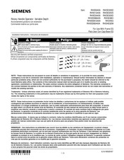 Siemens RHOEGSVD Instructions D'installation