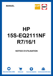 HP 15S-EQ2111NF Manuel De L'utilisateur