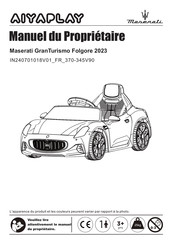 Aiyaplay Maserati GranTurismo Folgore 2023 Manuel Du Propriétaire