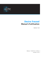 ETC Desire Fresnel Manuel D'utilisation