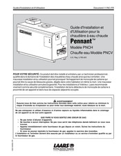 Laars PENNANT PNCH 500 Guide D'installation Et D'utilisation