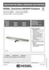 Kessel LINEARIS Compact 45600.67 Instructions D'installation, D'utilisation Et D'entretien