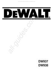 DeWalt DW937 Mode D'emploi