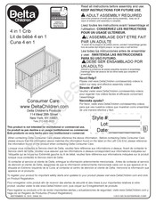 Delta Children 7334-B Instructions De Montage