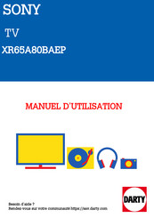 Sony XR65A80BAEP Manuel D'utilisation