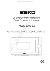 Beko MWC 2000 EX Manuel D'instructions