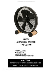 LUCCI Air AIRFUSION BREEZE Manuel D'installation