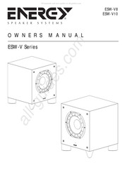 Energy ESW-V8 Manuel Du Propriétaire