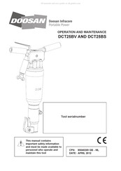 Doosan DCT25BS Fonctionnement Et Entretien