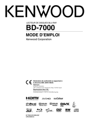 Kenwood BD-7000 Mode D'emploi