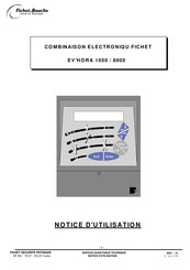 Fichet-Bauche EV'HORA 1000 Notice D'utilisation