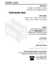 Dorel Asia DA1008BB-1 Instructions De Montage