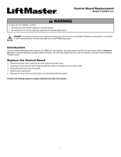 LiftMaster K1D8389-1CC Mode D'emploi