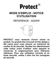 Protect AD20W Mode D'emploi Et Notice D'installation