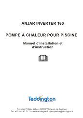 Teddington ANJAR INVERTER 160 Manuel D'installation Et D'instructions