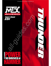 MTX Audio THUNDER X704 Manuel Du Propriétaire