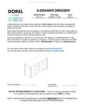 DOREL Living DA1011-1 Instructions De Montage