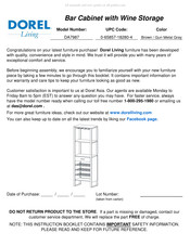 DOREL Living DA7987 Instructions De Montage