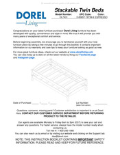 DOREL Living DL7431 Instructions De Montage