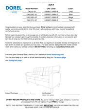 DOREL Living DA015TL-SF Instructions De Montage