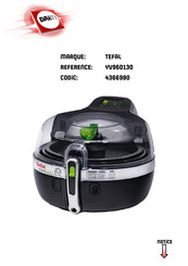 TEFAL ActiFry 2en1 YV960130 Mode D'emploi