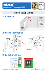 Tekmar tekmarNet 557 Guide D'installation Rapide