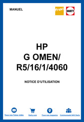 HP G OMEN/R5/16/1/4060 Manuel De L'utilisateur