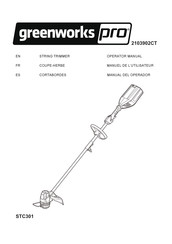 GreenWorks Pro 2103902CT Manuel De L'utilisateur