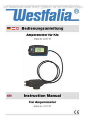 Westfalia 20 57 57 Manuel D'instructions