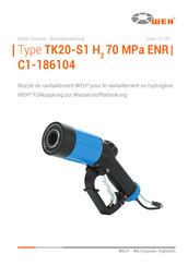 Weh TK20-S1 H2 70 MPa ENR Mode D'emploi