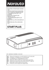 NORAUTO START PLUS Manuel D'utilisation Et Informations Sur La Sécurité