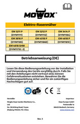Mowox DYM1186E Manuel D'utilisation