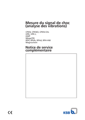 KSB MegaCPK Notice De Service Complémentaire