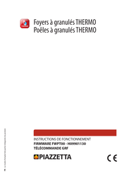 Piazzetta THERMO FIRMWARE FWPT00 Instructions De Fonctionnement