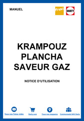 Krampouz Saveur Notice D'utilisation