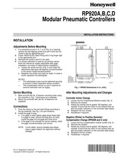 Honeywell RP920A Notice D'installation